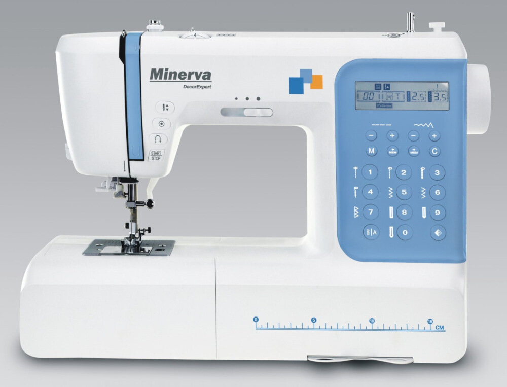 Maszyna do szycia MINERVA DecorExpert 2 sposoby chwytacz rotacyjny tempomat