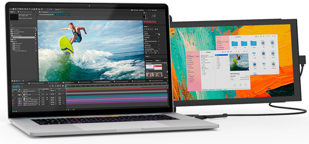 Monitor MOBILE PIXELS Duex Lite Deep Grey zastosowanie cechy model mocowanie opis