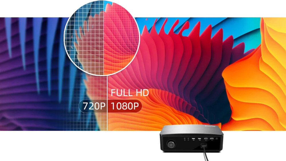 Projektor BYINTEK Moon K25 Basic jakość parametry rozdzielczość jasność kontrast