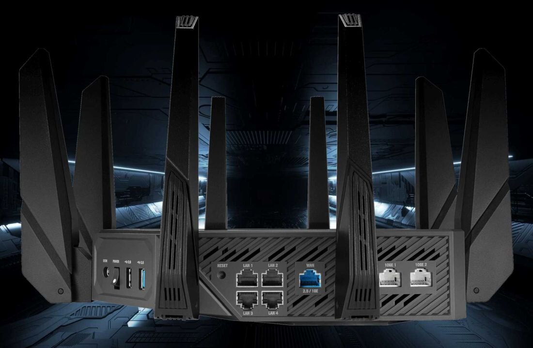 Router ASUS ROG Rapture GT-AXE16000 - WAN/LAN