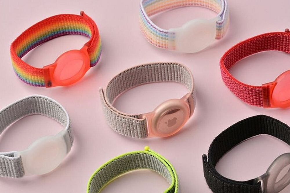 Pasek TECH-PROTECT Nylon for Kids do Apple Airtag funkcjnalnosc dodatek zabawne zywe kolory