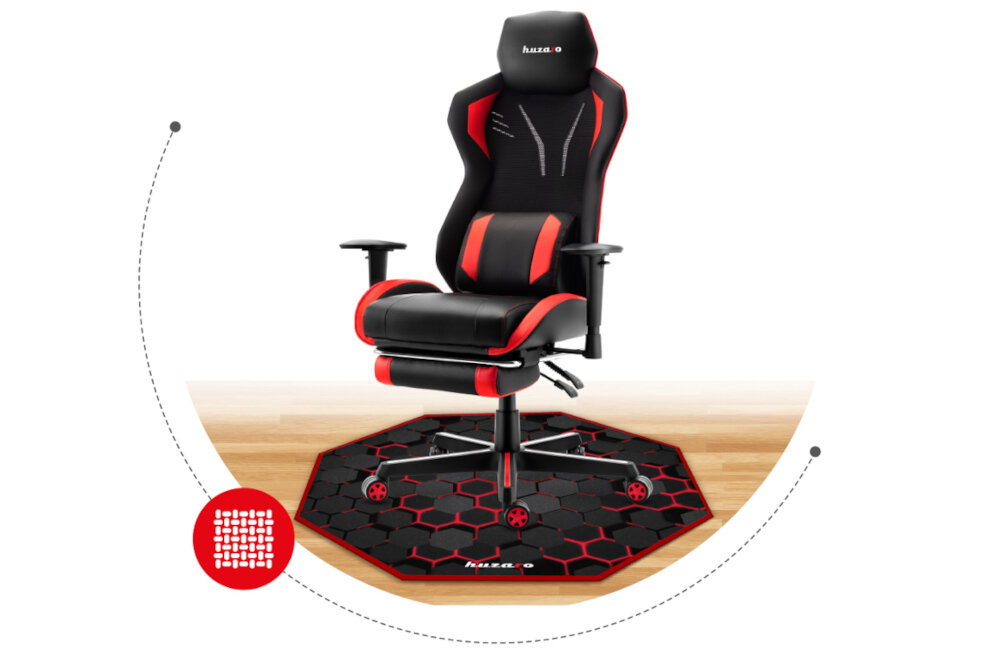 Mata pod fotel gamingowy HUZARO Floormat czystość wytrzymałość tkanina