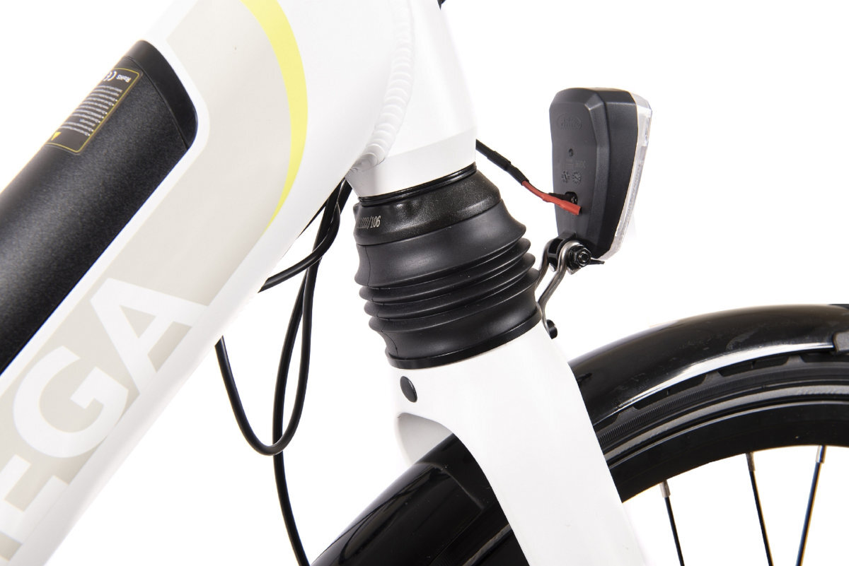 ROWER ELEKTRYCZNY MIEJSKI ARGENTO OMEGA 28 BIAŁY D46 18 amortyzator redukcja drgania