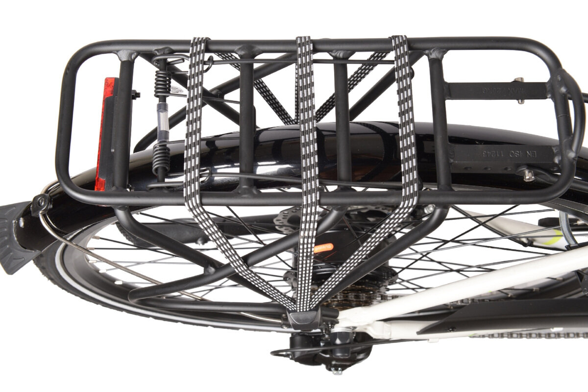 ROWER ELEKTRYCZNY MIEJSKI ARGENTO OMEGA 28 BIAŁY D46 18 bagażnik transport rzeczy bagaż