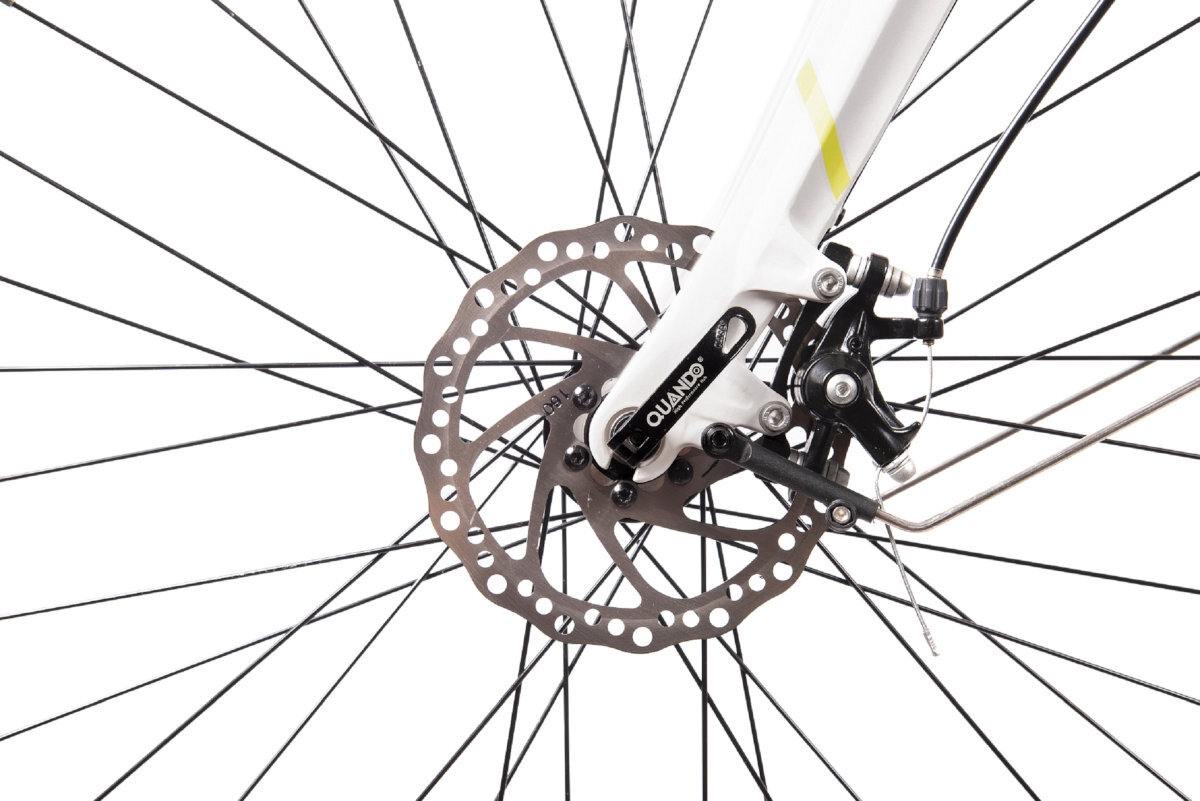 ROWER ELEKTRYCZNY MIEJSKI ARGENTO OMEGA 28 BIAŁY D46 18 bezpieczenstwo hamulce wytrzymałe reakcja szybko