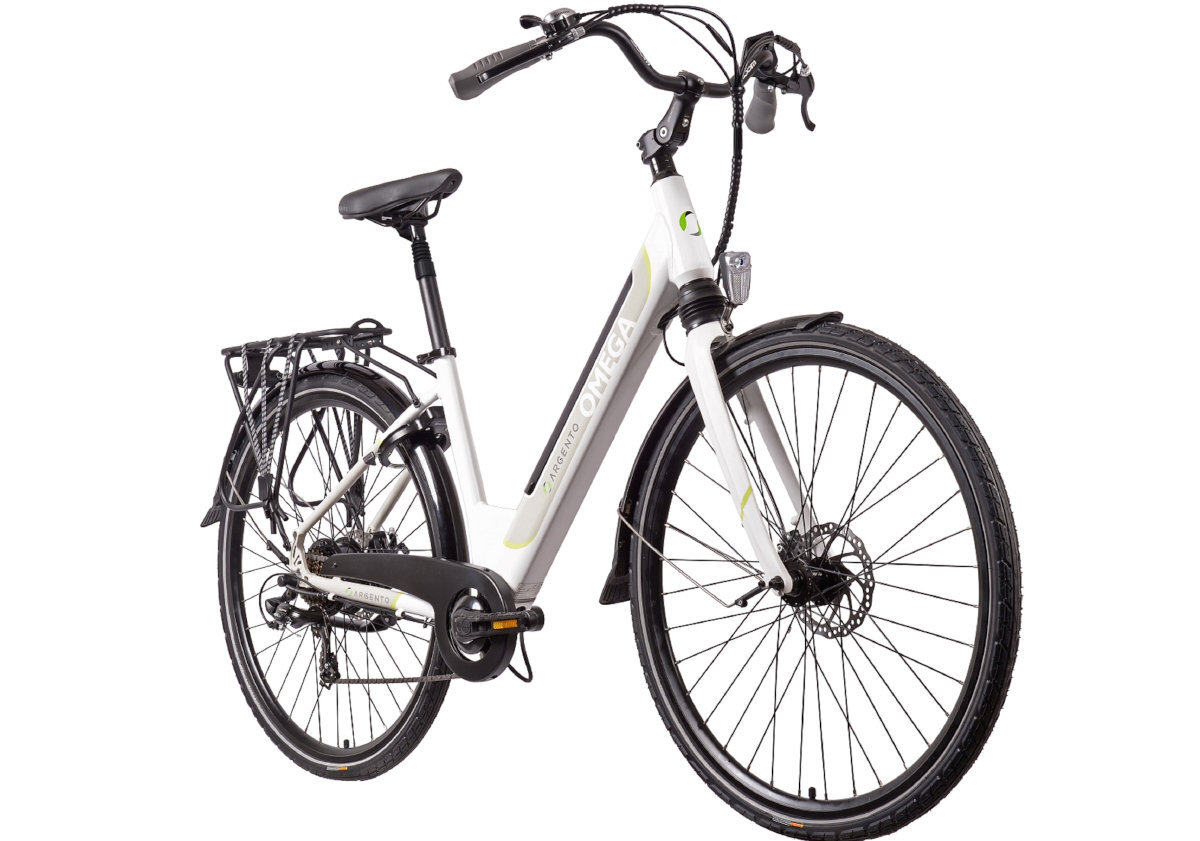 ROWER ELEKTRYCZNY MIEJSKI ARGENTO OMEGA 28 BIAŁY D46 18 trwala rama aluminium odporna na korozje