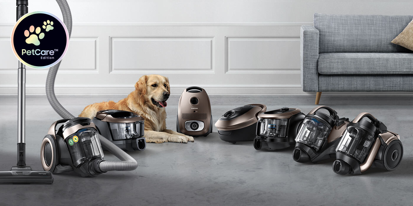 Linia Pet Care, do której należy odkurzacz VC079HNJGGD, powstała specjalnie z myślą o posiadaczach zwierząt