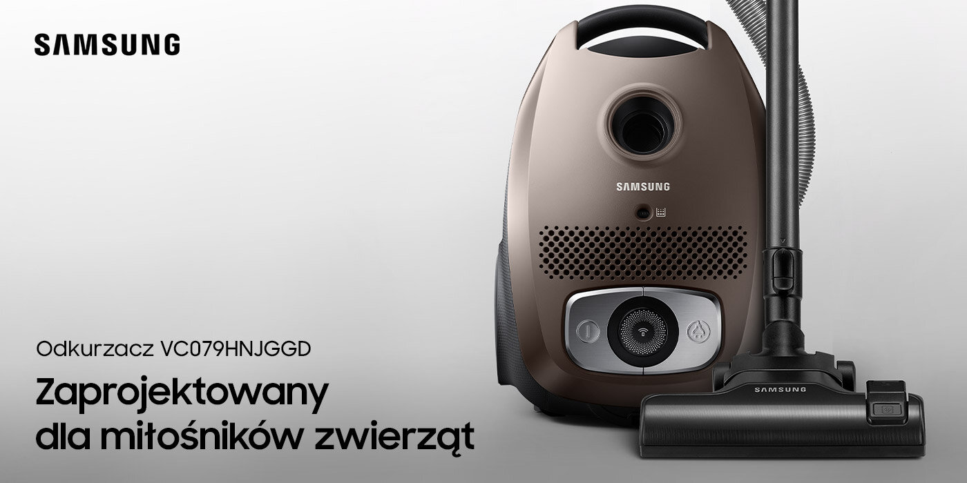 Odkurzacz VC079HNJGGD zaprojektowany dla miłośników zwierząt można kupić w sklepach Media Expert