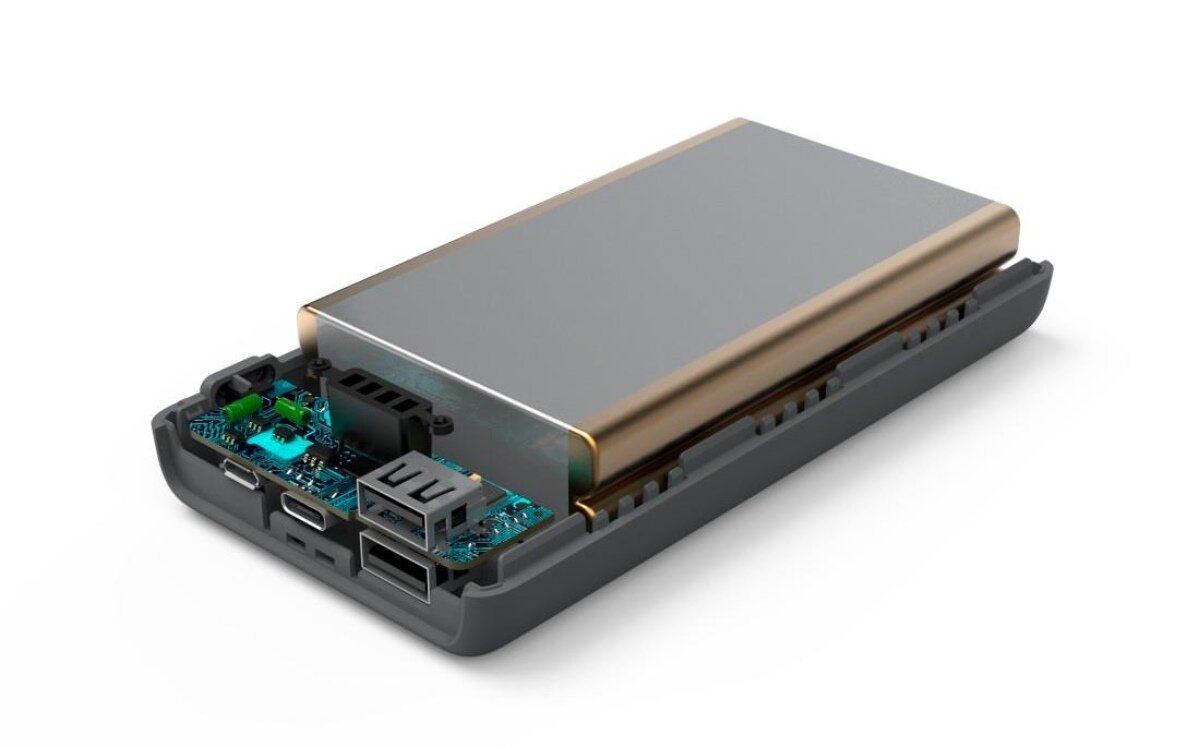 Powerbank o pojemności 20000 mAh z trzema portami