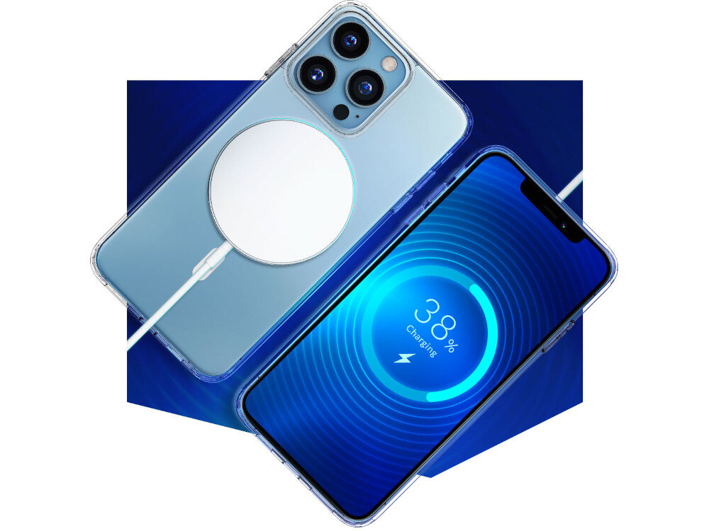 Etui 3MK Mag Case do Apple iPhone pozwala na ladowanie bezprzewodowe