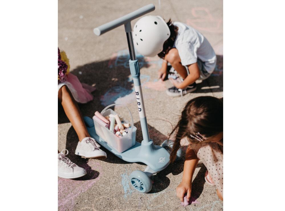 HULAJNOGA 3-KOŁOWA BIRDIE GLOW blyakwiczny hamulec