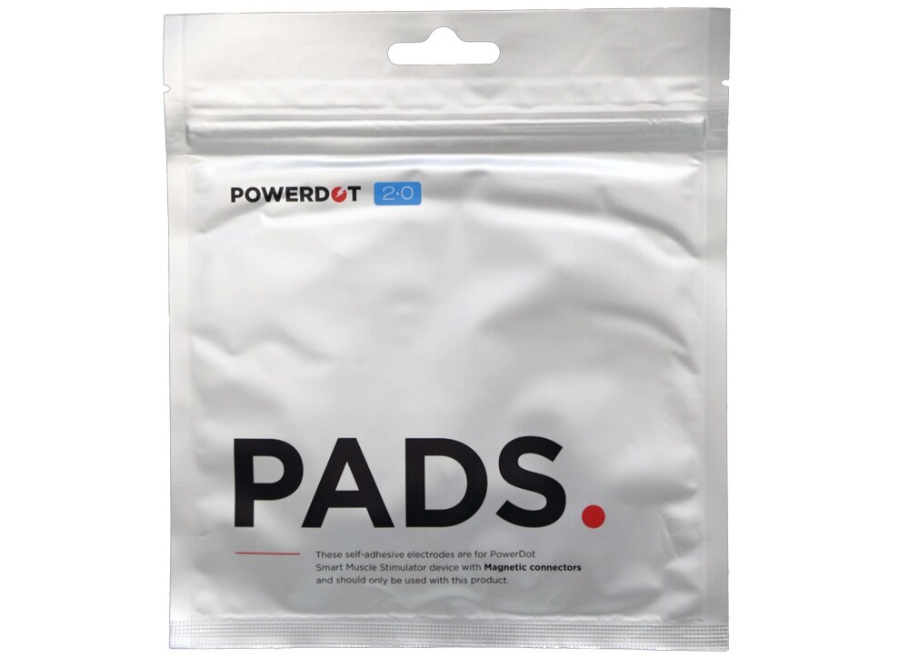 Elektrody THERABODY PowerDot Magnetic Pad 2.0 Czerwony zestaw elektrod, 2 prostokątne, 4 okrągłe elektrody