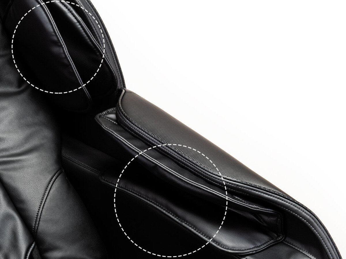 Poduszki powietrzne masują okolice nóg, przedramion i ramion. Poduszki powietrzne w masażerze nóg zdejmują napięcie i zapewniają odprężenie nóg, a sam masaż powietrzny pobudza dodatkowo krążenie krwi oraz rozluźnia mięśnie.