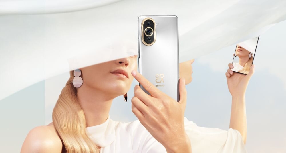 Smartfon HUAWEI Nova 10 ekran bateria aparat procesor ram pamięć pojemność rozdzielczość zdjęcia filmy opis dane cechy blokady system łączność wifi bluetooth obudowa szkło odporność porty muzyka transfer sieć przekątna matryca waga czujniki