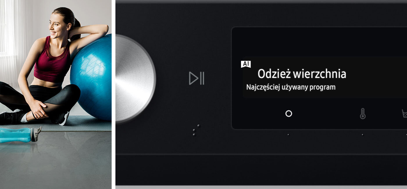 Obsługuj pralkę w prosty i intuicyjny sposób dzięki panelowi AI Obsługuj pralkę w prosty i intuicyjny sposób dzięki panelowi AI