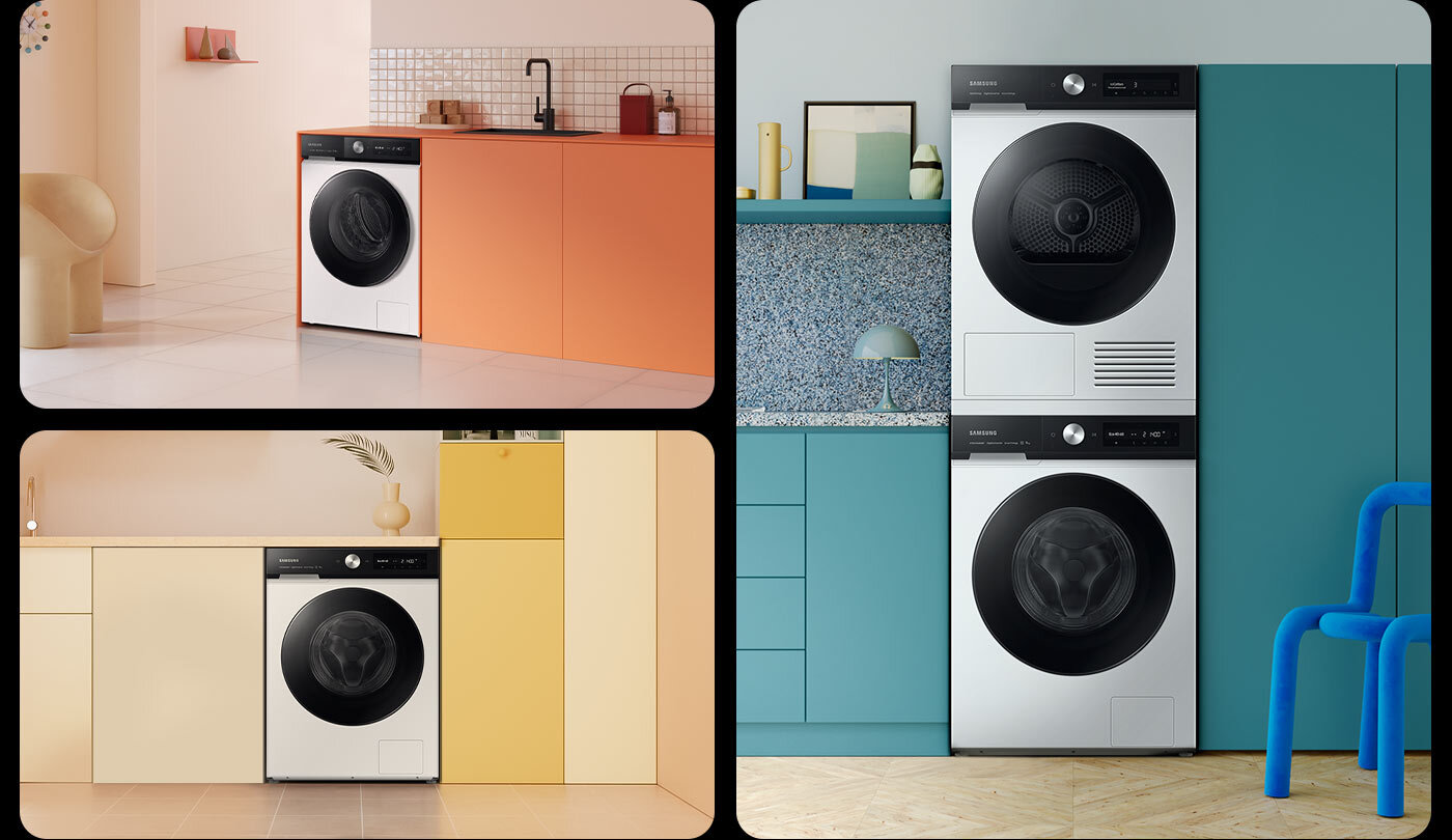 BESPOKE Design to rozwiązanie, dzięki któremu pralka może się z łatwością wkomponować w wystrój Twojego wnętrza BESPOKE Design to rozwiązanie, dzięki któremu pralka może się z łatwością wkomponować w wystrój Twojego wnętrza