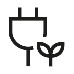 Grafika sygnalizuje niskie zużycie energii Grafika sygnalizuje niskie zużycie energii