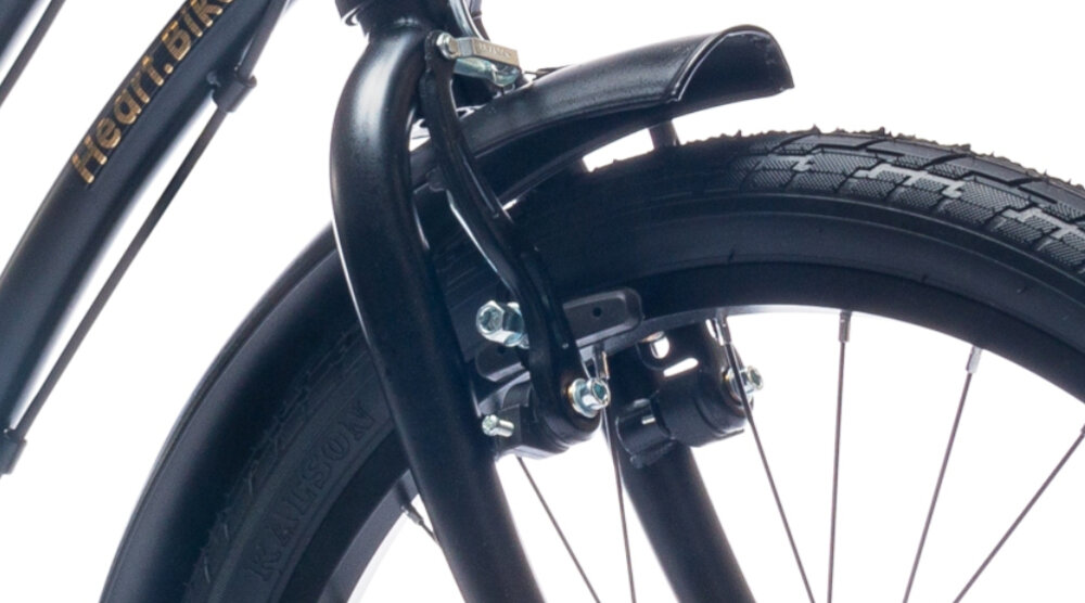 Rower dziecięcy SUN BABY Heart Bike 20 cali dla dziewczynki Czarny hamulce typu V-Break na przód na tył marki SBB szybki czas reakcji niezawodne lekkie