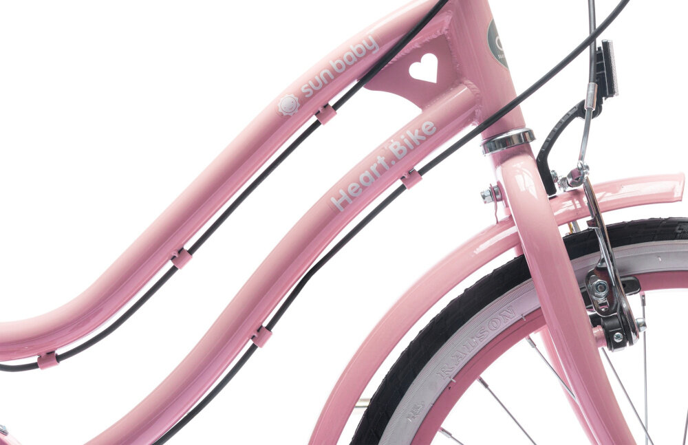 Rower dziecięcy SUN BABY Heart Bike 20 cali dla dziewczynki Różowy odpowiednio wyselekcjonowane materiały rama stalowa 11,5-calowa ponadprzeciętna odporność na uszkodzenia mechaniczne i działanie czynników zewnętrznych wybór rozmiaru ramy wzrost dziecka mierzony w zrelaksowanej pozycji typ roweru kalkulator rozmiaru ramy dla dzieci o wzroście 135-165 cm