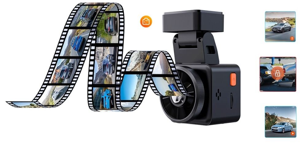 Wideorejestrator VANTRUE E1  obiektyw rozdzielczość nagrywanie kąt zapis sensor czujnik montaż wymiary ładowanie zasilanie auto samochód rejestrowanie karta pamięć pojemność ładowarka obraz zdjęcia filmy aplikacja sterowanie 