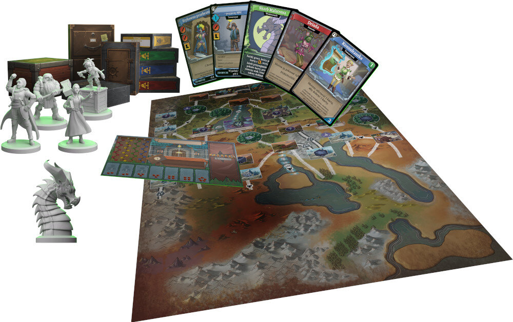 Gra planszowa LUCRUM GAMES Brzdęk! Legacy: Acquisitions Incorporated elementy zestaw