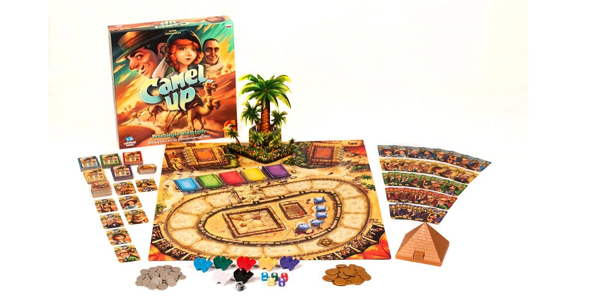 Gra planszowa LUCRUM GAMES Camel Up: Przebiegłe Wielbłądy GXP-707148 Dodatkowe zasady dla większej grupy