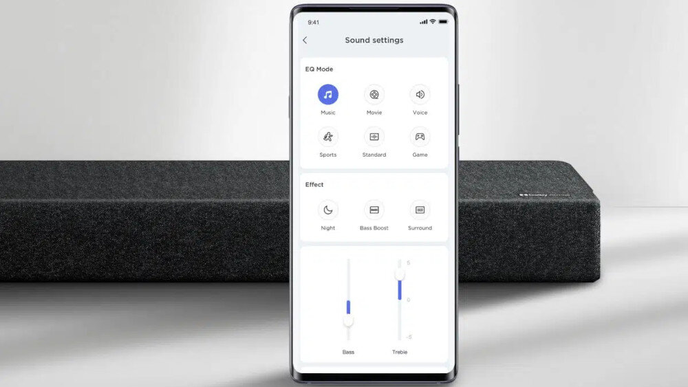 Soundbar TCL X937U - aplikacja