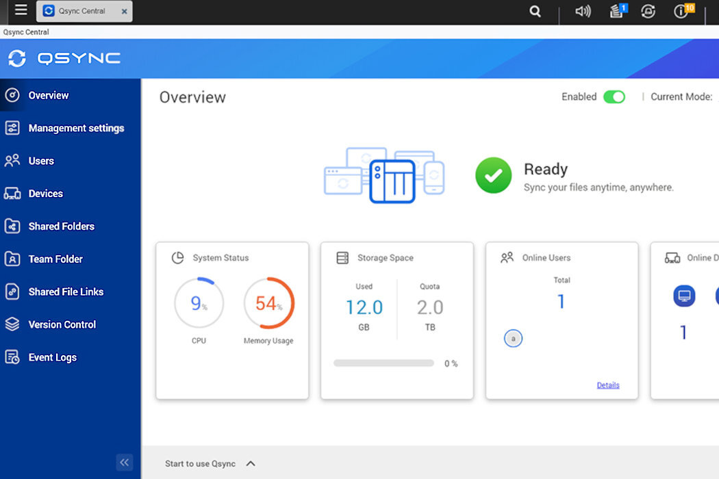 Serwer plików QNAP TS-462-2G Qsync