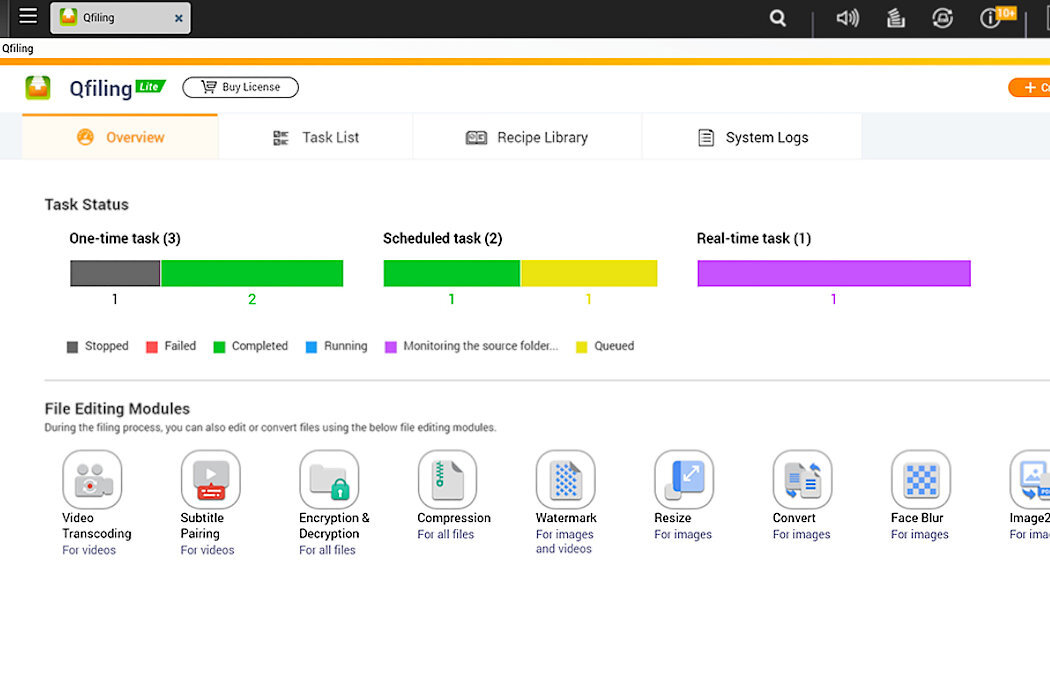Serwer plików QNAP TS-462-2G Qfiling