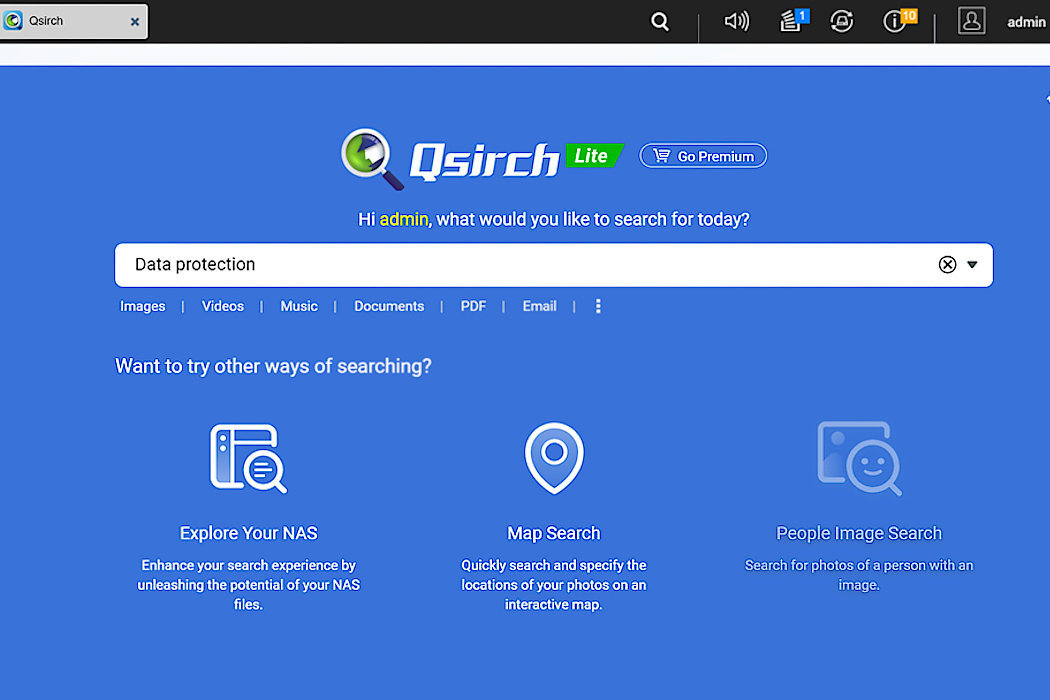 Serwer plików QNAP TS-462-2G Qsirch