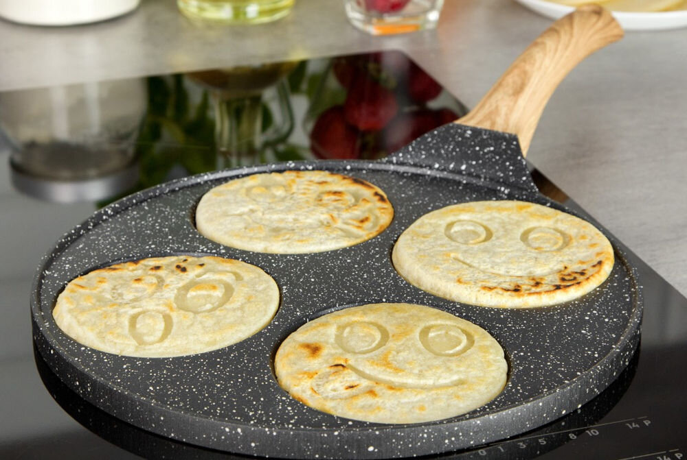 Patelnia KINGHOFF KH-1666 26.5 cm odpowiednio wysmażone patelnia smażenie nalesniki buźki kształt 