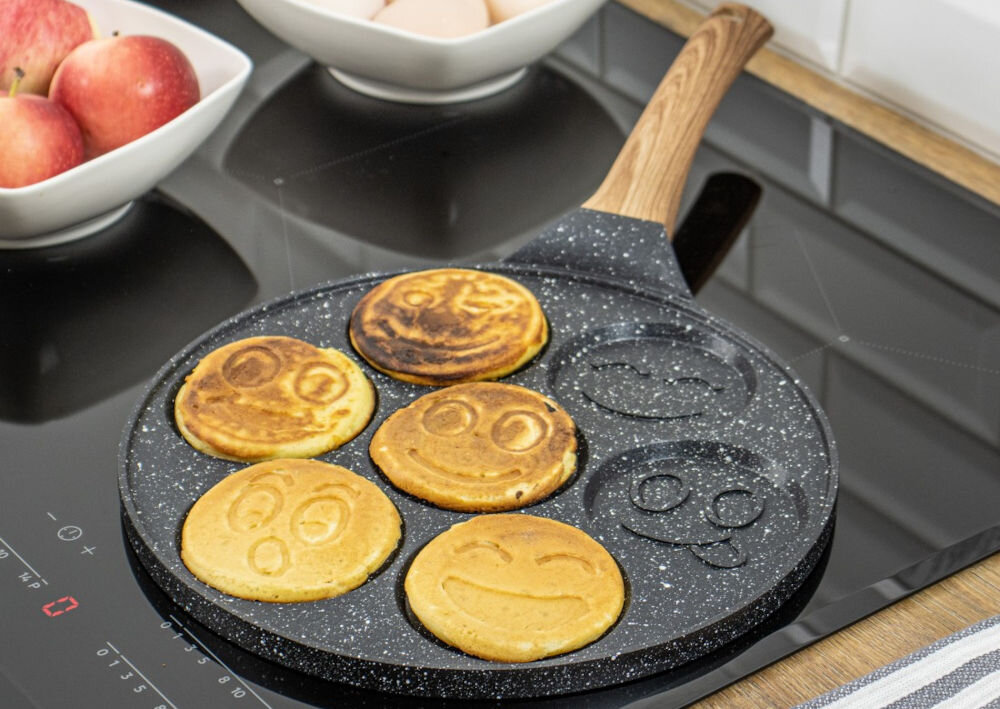 Patelnia KINGHOFF KH-1667 26.5 cm odpowiednio wysmażone patelnia smażenie nalesniki buźki kształt 