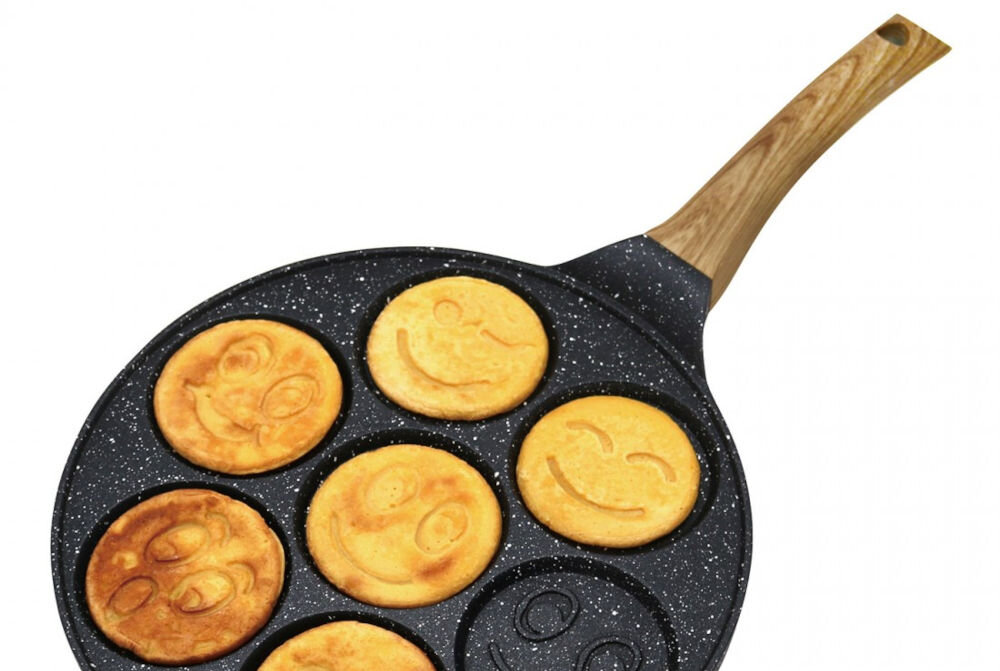 Patelnia KINGHOFF KH-1667 26.5 cm wygoda użytkowania ergonomiczny uchwyt pewny chwyt komfort użytkowania łatwa do mycia powierzchnia oszczędność czasu i wysiłku możliwość mycia w zmywarce program do delikatnego zmywania używanie nylonowych lub drewnianych przyborów kuchennych rozmiar 26 x 1,3 cm uniwersalna różnego typu dania 