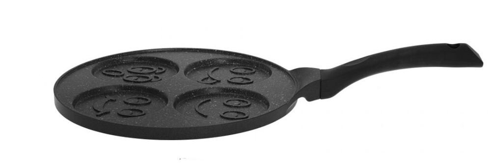 Patelnia KINGHOFF KH-1672 26.5 cm kompatybilna ze wszystkimi rodzajami kuchni indukcja specjalnie zaprojektowane dno równomierne nagrzewanie na każdej płycie grzewczej jednolite smażenie wysokiej jakosci materiały ochrona przed korozją długotrwała trwałość  