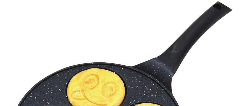 Patelnia KINGHOFF KH-1672 26.5 cm wygoda użytkowania ergonomiczny uchwyt pewny chwyt komfort użytkowania łatwa do mycia powierzchnia oszczędność czasu i wysiłku możliwość mycia w zmywarce program do delikatnego zmywania używanie nylonowych lub drewnianych przyborów kuchennych rozmiar 26 x 1,3 cm uniwersalna różnego typu dania 