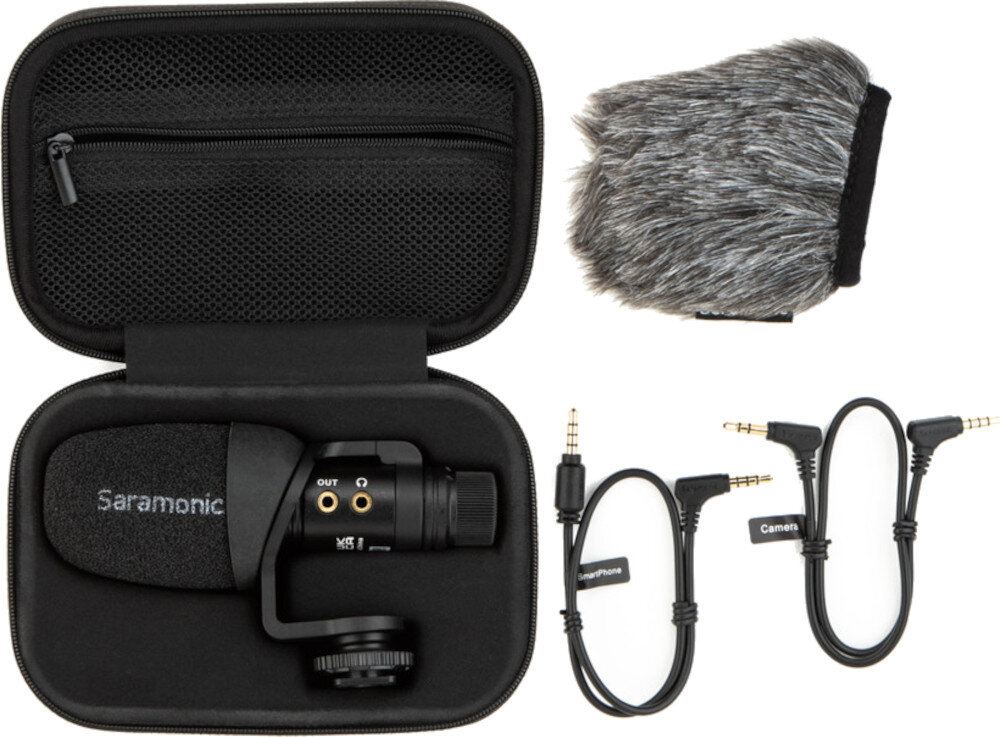 Mikrofon SARAMONIC Vmic Mini S opakowanie zawartość zestaw akcesoria