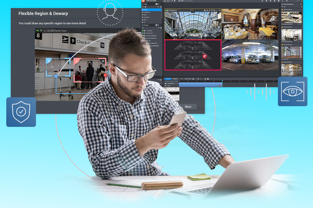 Serwer plików QNAP TS-i410X-8G-8G kamery QVR Elite QNAP