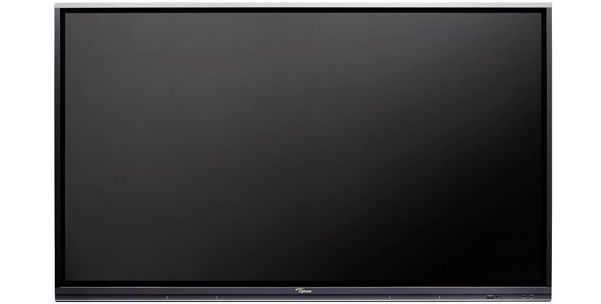 Monitor OPTOMA 5652RK 65 3840x2160px wyświetlacz przękątna cale funkcjonalność matryca odświeżanie reakcja złącza rozdzielczość ekran biuro dom praca rozrywka USB wideo audio jasność kontrast LED dotykowy dom biuro HDMI rysik pilot