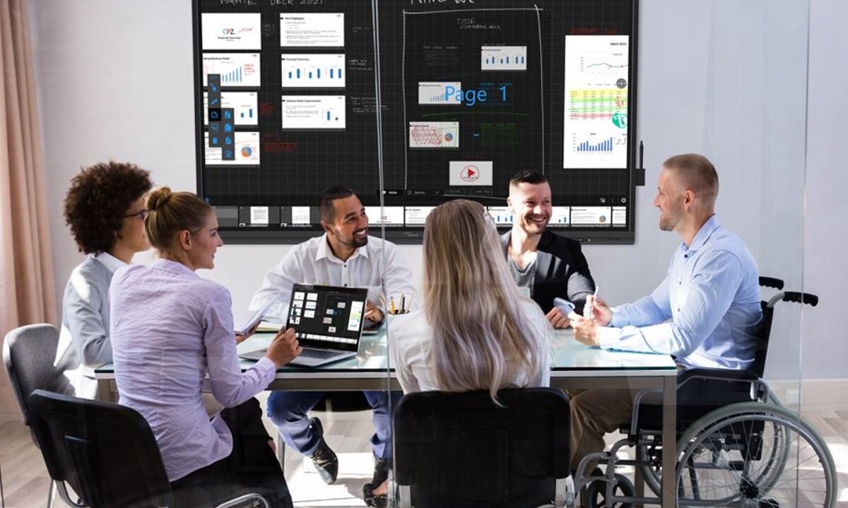 Monitor OPTOMA 5652RK 65 3840x2160px wyświetlacz przękątna cale funkcjonalność matryca odświeżanie reakcja złącza rozdzielczość ekran biuro dom praca rozrywka USB wideo audio jasność kontrast LED dotykowy dom biuro HDMI rysik pilot