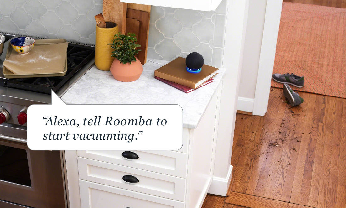 Robot sprzatajacy IROBOT Roomba I1 (I115840) aplikacja asystent glosowy google alex siri
