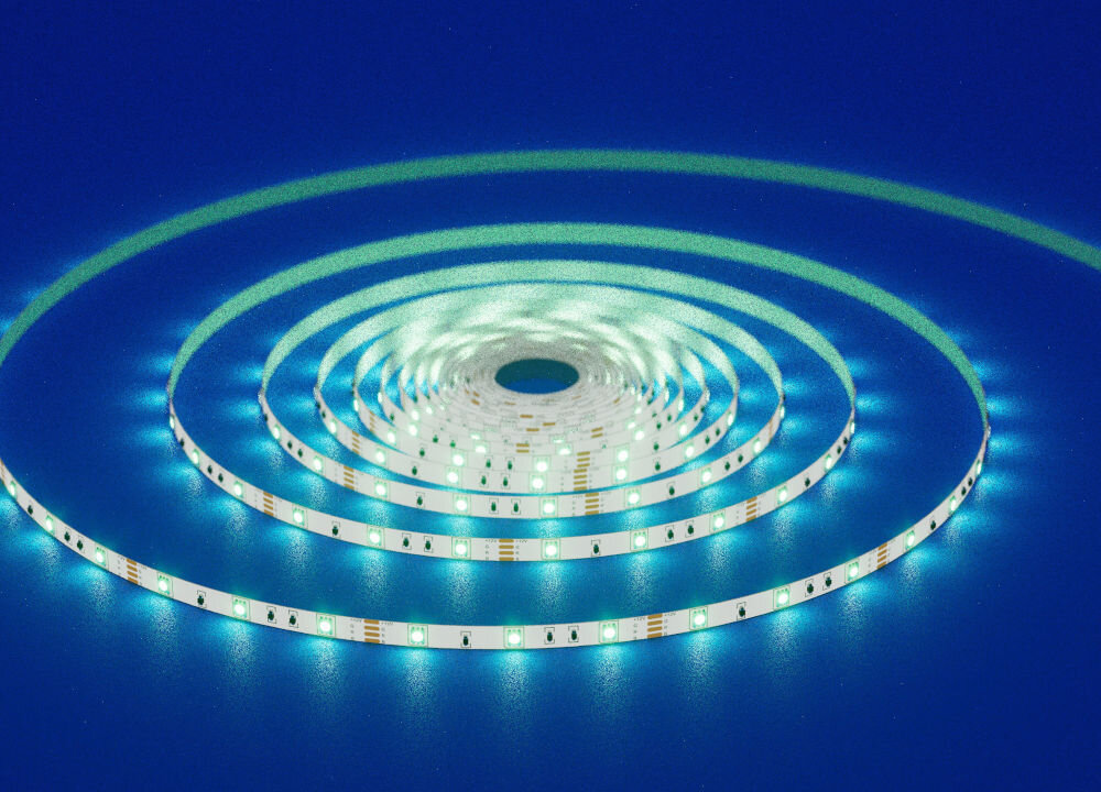 TAŚMA LED RGB SETTI+ SLS710 zwinięta taśma les święcąca na zielono