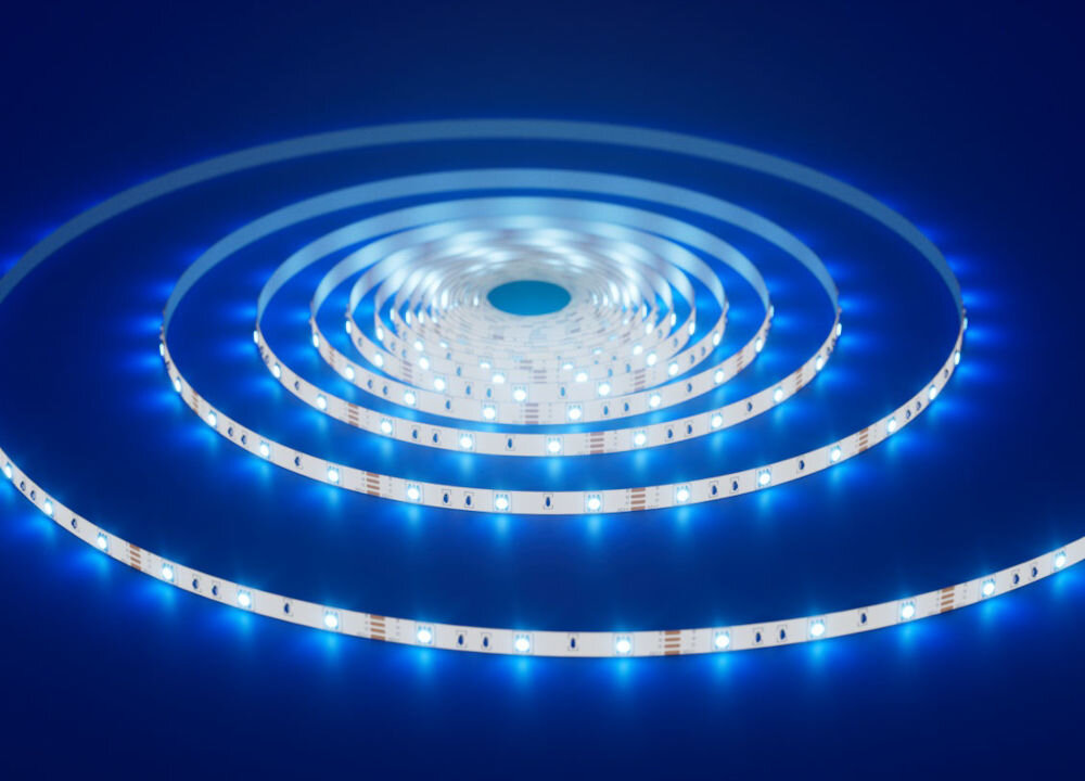 TAŚMA LED RGB SETTI+ SLS710 zwinięta taśma led świecąca na niebiesko