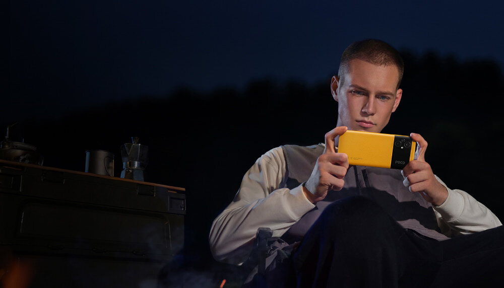 Smartfon XIAOMI Poco M5 ekran bateria aparat procesor ram pamięć pojemność rozdzielczość zdjęcia filmy opis dane cechy blokady system łączność wifi bluetooth obudowa szkło odporność porty muzyka transfer sieć przekątna matryca waga czujniki