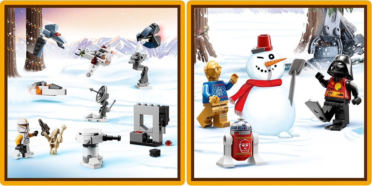 LEGO Star Wars Kalendarz adwentowy 75340 Dziesięć minimodeli pojazdów
