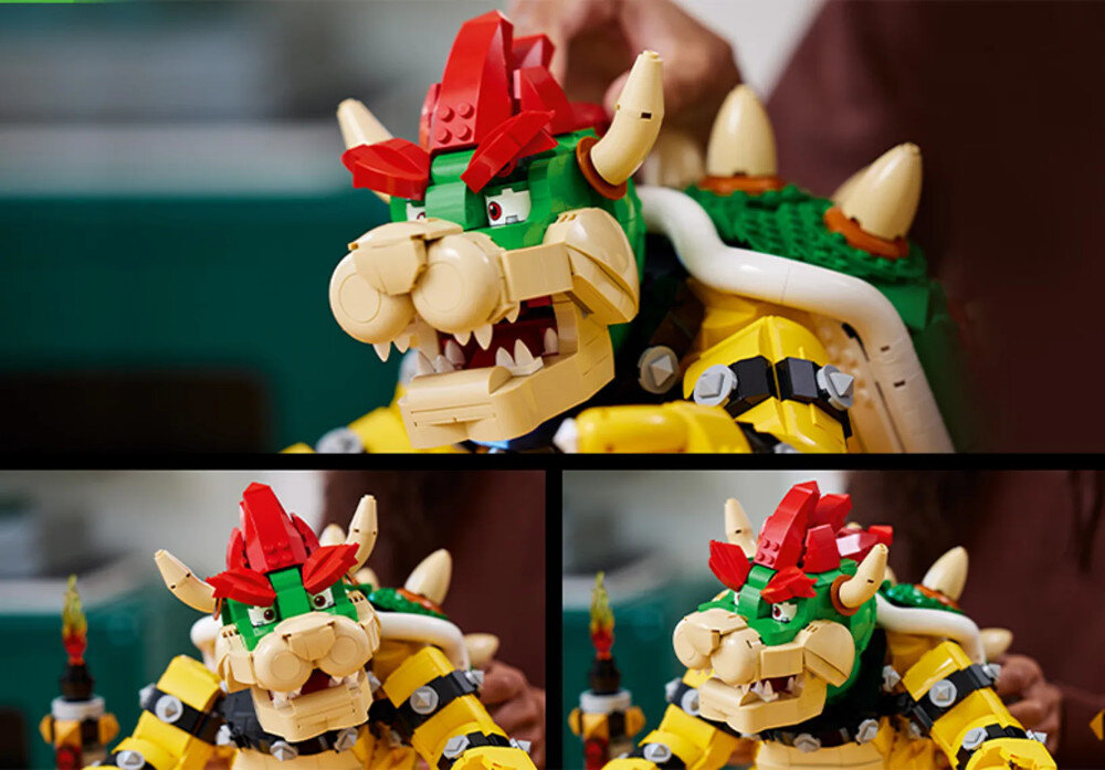 LEGO Super Mario Potężny Bowser 71411 ruchoma glowa przyciski