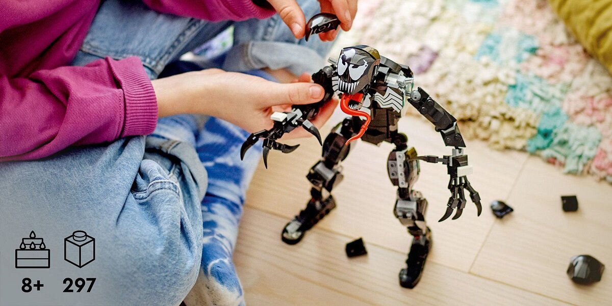 LEGO Marvel Super Heroes Venom 76230 Prezent z Venomem dla fanów superbohaterów Figurka Venoma