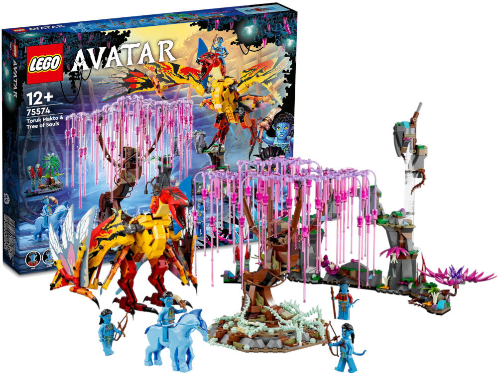 LEGO Avatar Toruk Makto i drzewo dusz 75574 elementy wymiary