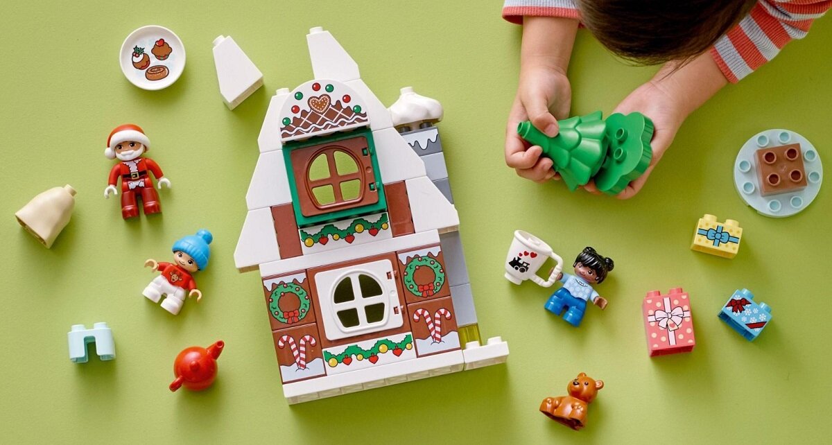 LEGO Duplo Piernikowy domek Świętego Mikołaja 10976 Pomoc w rozwoju życiowych umiejętności