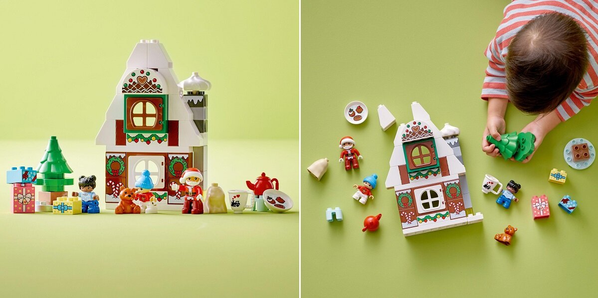 LEGO Duplo Piernikowy domek Świętego Mikołaja 10976 Wysoka jakość i bezpieczeństwo