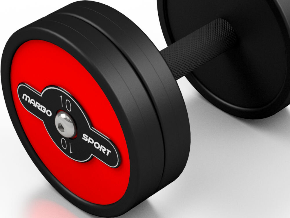 Hantla MARBO SPORT MW-HSG10-K5 (10 kg) gumowa obudowa